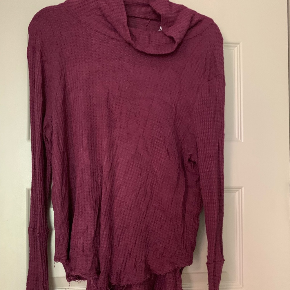 Waffle knit shirt